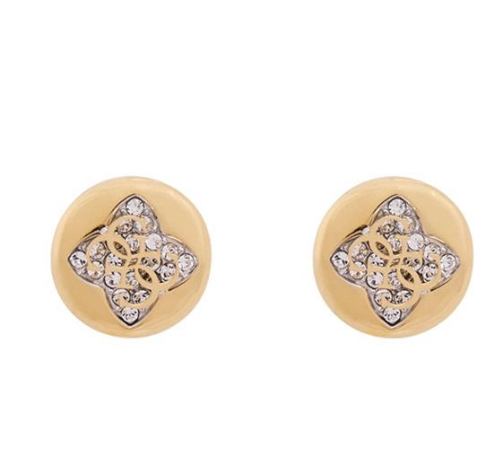 Orecchini Guess Donna in Acciaio Cristallo JUBE06 467W YG - JUBE06 467W YG